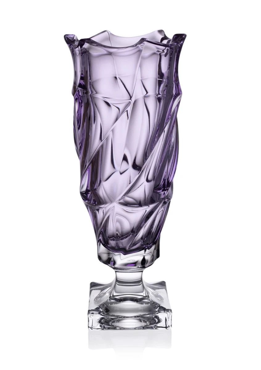 紫色水晶花瓶| eBay