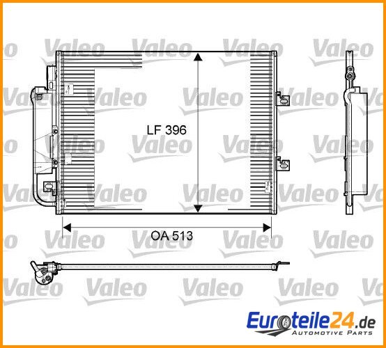 Kondensator, Klimaanlage Valeo 814061 FüR Renault Twingo Ii-image