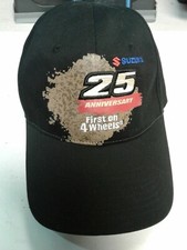 Suzuki 25th Anniversary Baseball Cap, First on 4 Wheels. NEW Condition