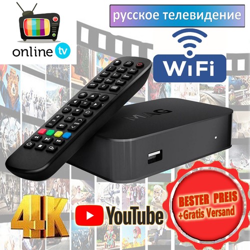 Mag 522 4K UHD TV Box with Best Russian TV No Subscription (No Contract