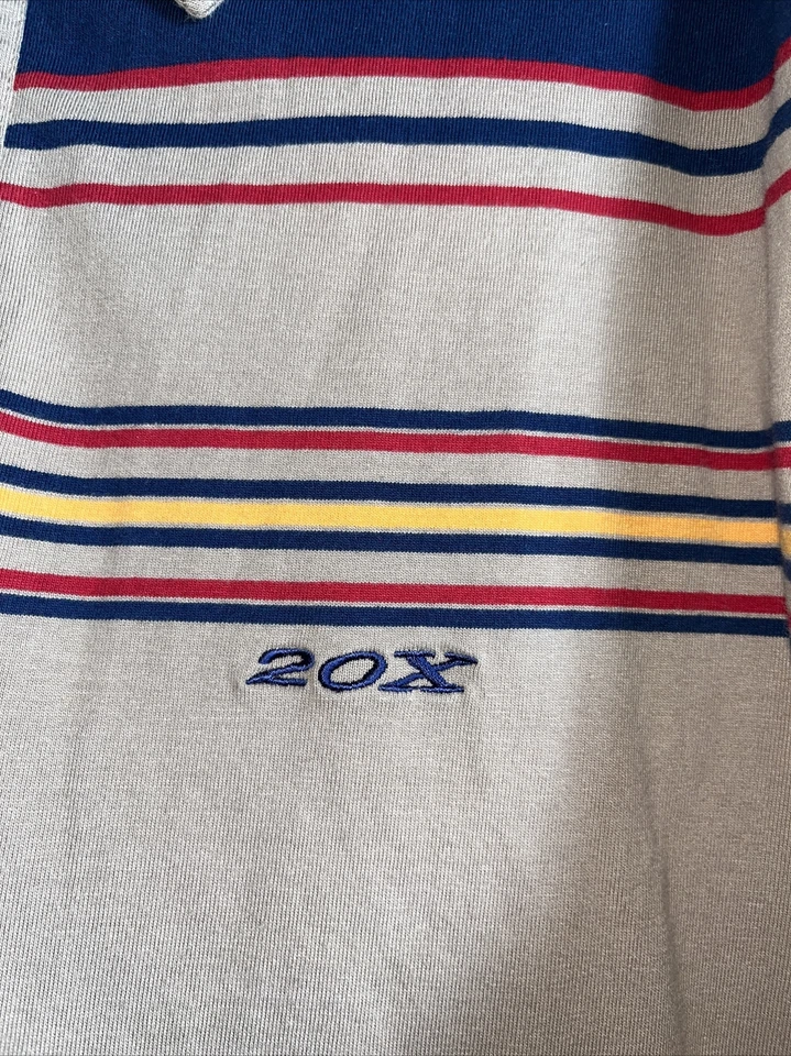 Camisa de vaquero occidental Twenty X color tostado a rayas con cuello para hombre talla XL 100 % algodón Foto 2 de 4