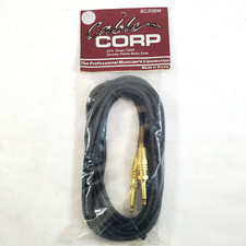 Cable Corp SC20BM 20' Stage Cable   Chrome Plated Brass Connectors