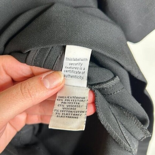 Diane Von Furstenberg Women's Midi Short Sleeve Black Dress Size 6 - Picture 6 of 8