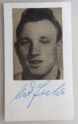 Autograph Uwe Seeler German football player around 1965 (90592)