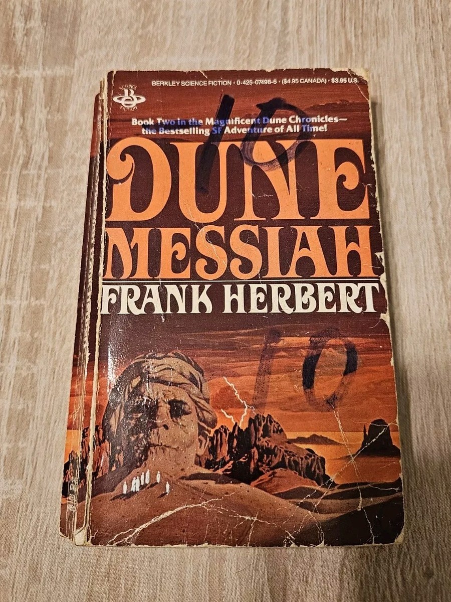 Vintage 1986 DUNE Messiah by Frank Herbert Berkley Printing