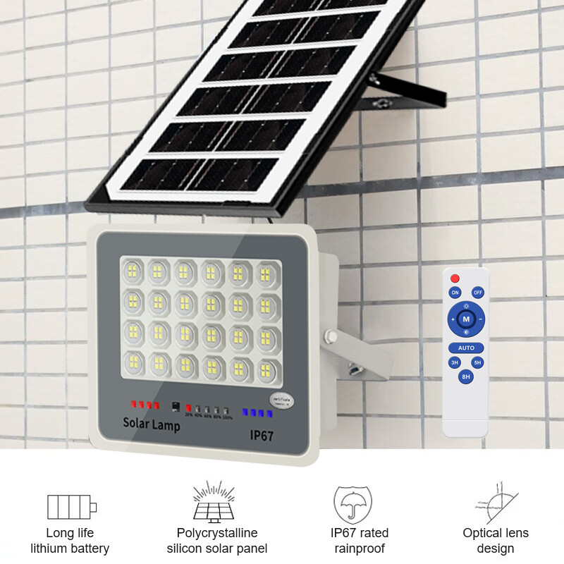 10500W Solar Street Light - 650000LM Outdoor Security Light With Motion Sensor & Remote Control