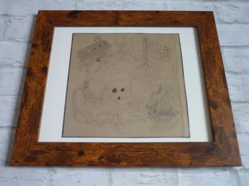 Framed 15x13 The Goonies One Eyed Willy's pursuit map treasure movie every part