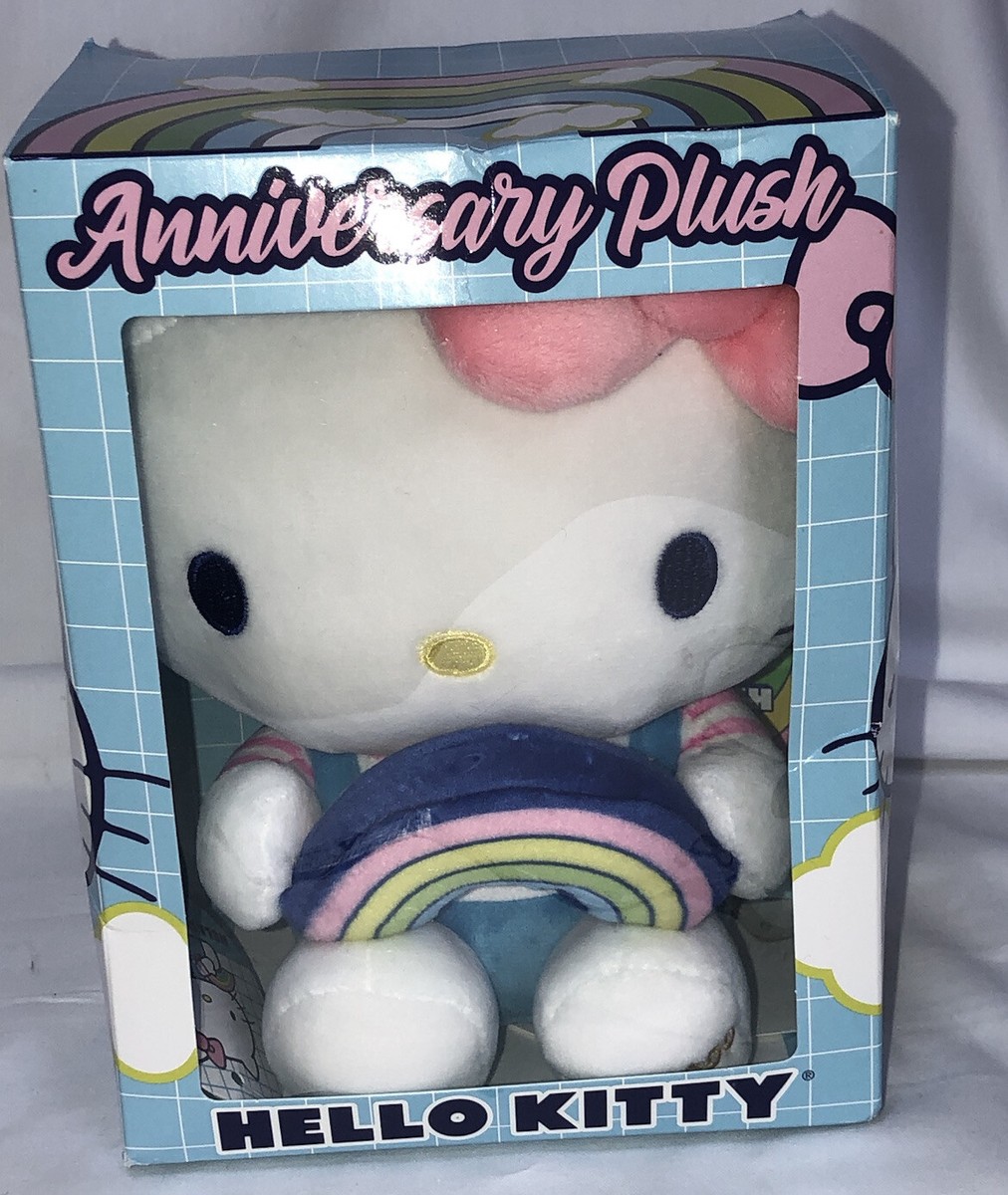 Hello Kitty Birthday Plush Limited Edition only 2,000 made Rainbow