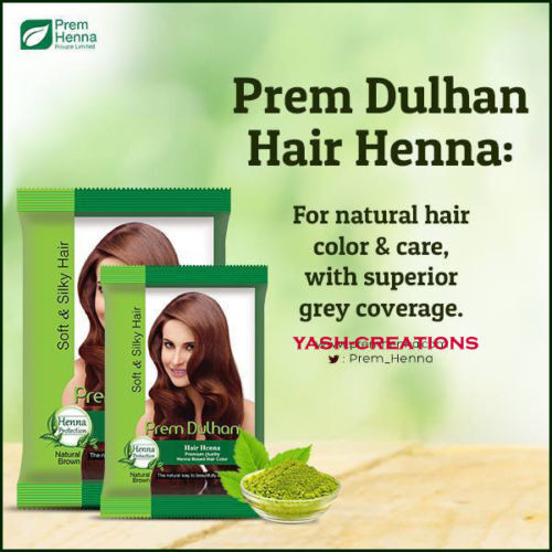 PREM Dulhan Hair Natural Heena 9 Herbs for Silky & Soft Hair 30 gm x (2  pack) | eBay