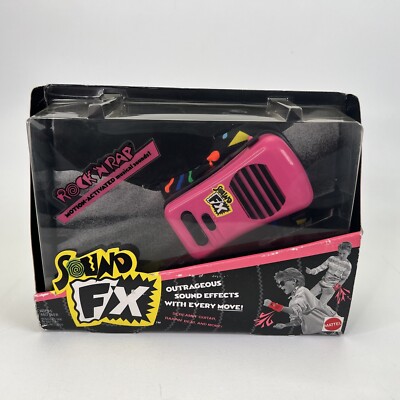 Vintage 1990 NOS Mattel Sound FX Rock 'N Rap Toy Wearable Motion Activated
