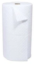 Spunbond Polypropylene Absorbent Roll,Oil-Based Liquids,White, SXT30DP (DR)