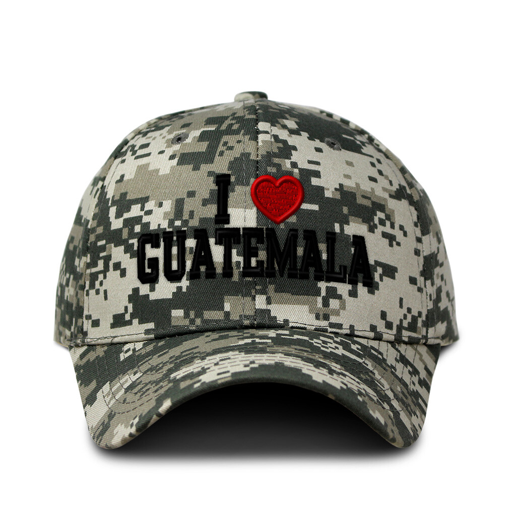 Camo Baseball Cap Guatemala Pride Cotton Hunting Hat for Men & Women
