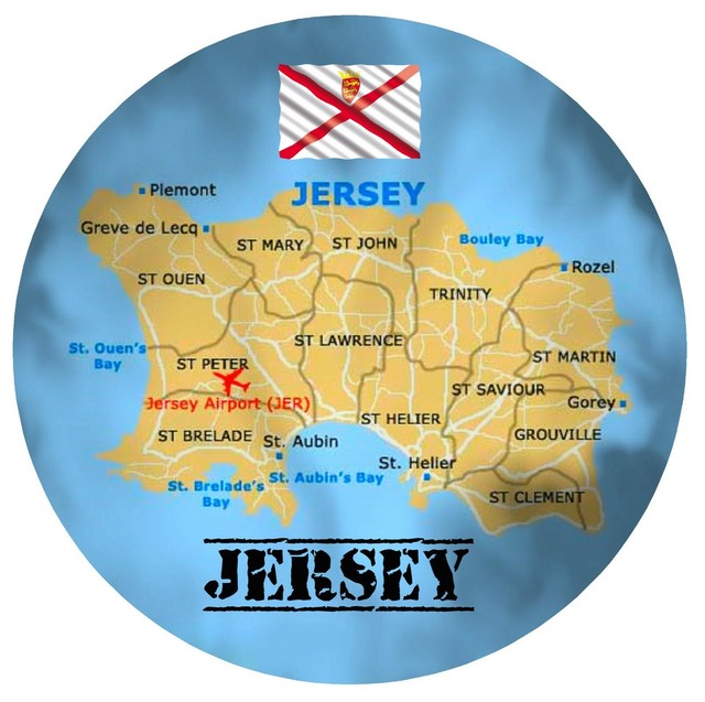 JERSEY, CHANNEL ISLANDS MAP / FLAG ROUND SOUVENIR FRIDGE / GIFTS eBay