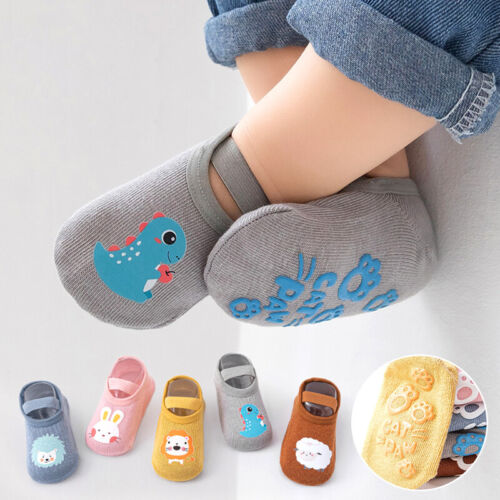 Baby Boys Girls Socks Set Toddler Non Skid Anti-slip Floor Socks Set Winter 1-3Y - Picture 1 of 21
