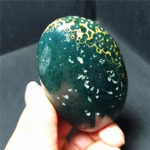 TOP 161.8G Natural Polished Orbicular Ocean Jasper 8th Vein Reiki Healing B1167 - 第 11/12 張圖片