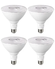 EDISHINE LED PAR38 Flood Light Outdoor Bulb 4 Pack,5000K Daylight 1800LM 18W
