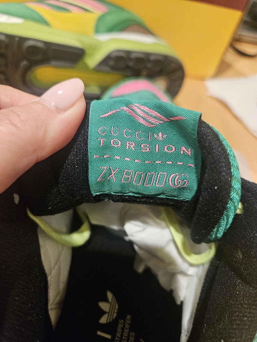 NEW AUTHENTIC GUCCI x ADIDAS ZX 8000 'GREEN GG MONOGRAM NEW AUTHENTIC GUCCI x ADIDAS ZX 8000 'GREEN GG MONOGRAM