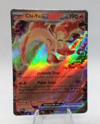 Chi-Yu EX 040/193-Paldea Evolved Double Holo Double Rare TCG Pokemon Card