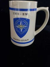 NATO-OTAN IMS-EMI Figgjo Flint Johan Thomsen Military Beer Mug Stein Brussels 