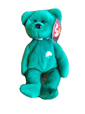 Ty Beanie Baby Erin The Bear 1997 Retired PVC Pellets 4th Gen