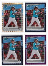 Isan Diaz 2020 Donruss Optic Pandora FOTL Prizm Numbered Rookie Parallels #48 RC
