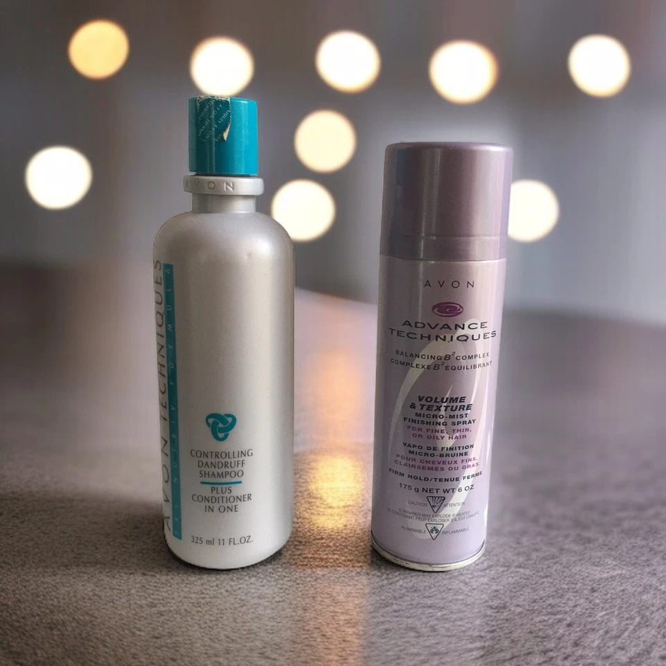 Avon Techniques Tri-Nutriv Controlling Dandruff Shampoo 11oz + Finishing Spray - Image 3 of 4