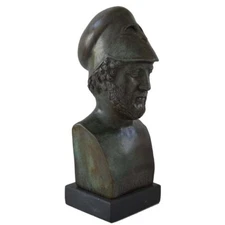 Pericles Great General sculpture handmade plaster artifact bronze effect