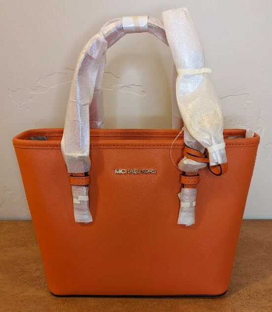 Michael Kors Jet Set Travel Small Tote in Orange