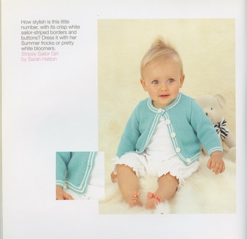 Sixth Little Sublime Hand Knit Book #634 Knitting Patterns 14 designs Babies 0-3 - Picture 3 of 13