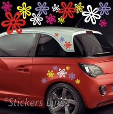 Adesivi Fiori 60 pezzi per auto moto scooter mobili arredamento casa ecc Mod. 8