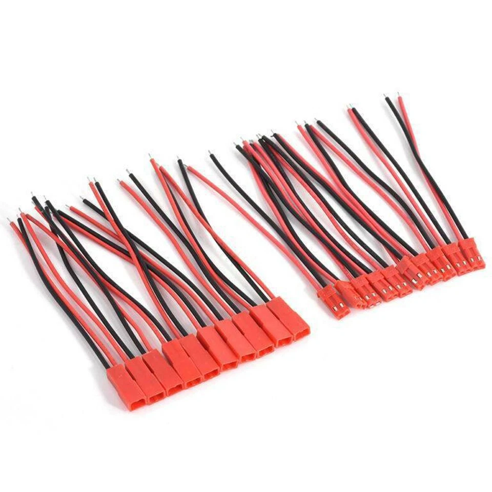 20Set Wire Cable For JST Plug 2-Pin Male Female Connector RC Lipo Battery - Image 3 of 4