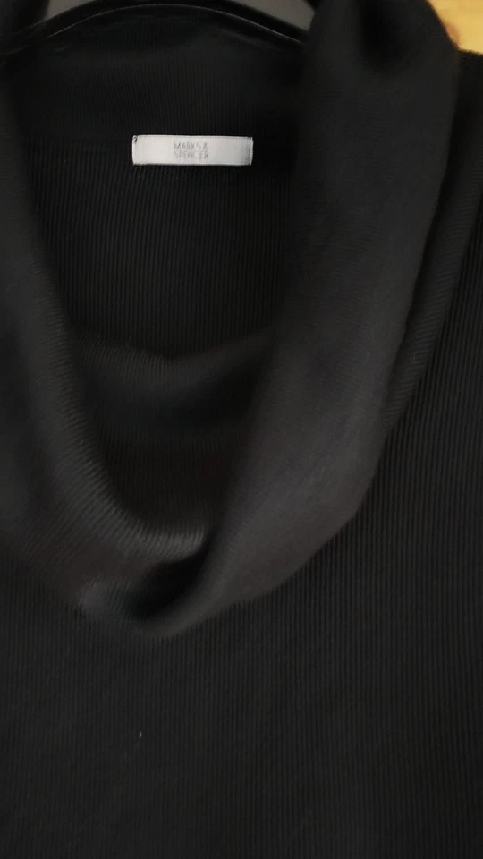 Long Jumper / Tunic  20 black M&S Marks and Spencer Cowl Neck - Image 3 of 4