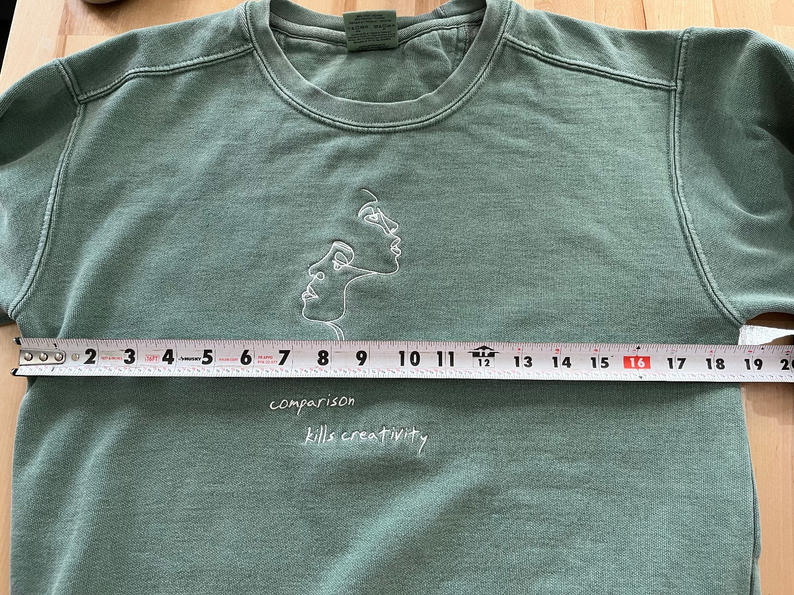 Comparison Kills Creativity  Embroidered Graphics… - image 7