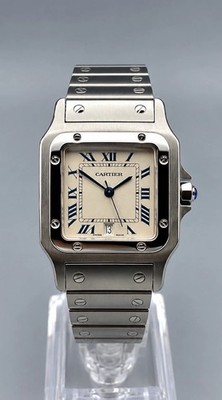 Cartier Santos Galbée Quarz W20018D6 Verdeckte Schließe 29 mm.