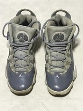 AIR JORDAN 6 RINGS COOL GREY WOLF, GRAY BOYS SHOES, 323419-015 SIZE 6.5Y
