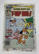 Top Dog 14 Color Separation Films 3M Comic Cover Production Art Transparency
