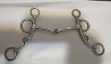 Pelham Horse Bit Jointed Mouth 5" Used Good Condition