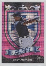 2021 Panini Chronicles Crusade Pink Pulsar Prizm Cristian Pache #25 0su6