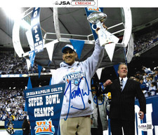 TONY DUNGY signed INDIANAPOLIS COLTS SUPER BOWL 8X10 photo w/ COA JSA CM01434