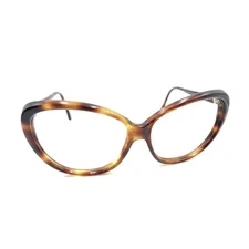 Jean Louis Scherrer Vintage Jakky'O Tortoise Brown Cat Eye Sunglasses Frames 130