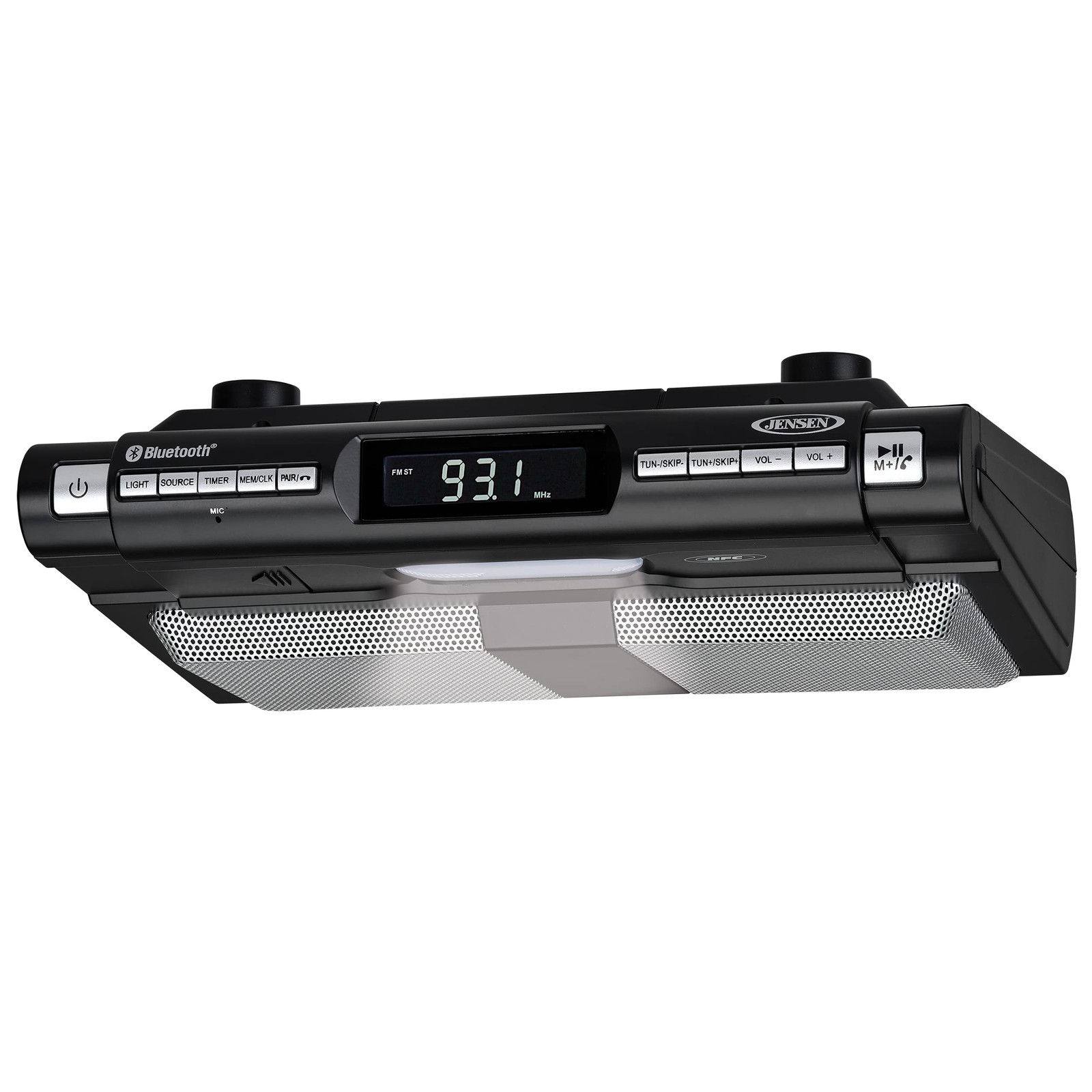 Jensen® Under Cabinet Kitchen Bluetooth Home Music System Clock FM Radio Inc featured image