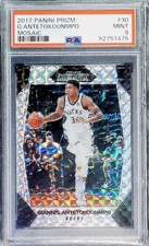 2017-18 Panini Prizm Mosaic #30 Giannis Antetokounmpo Milwaukee Bucks PSA 9 Mint