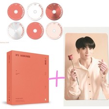 Juego de 6 discos oficiales BTS Memories of 2019 DVD + Jungkook Photo Card, PC COMO NUEVO