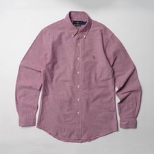 Men Ralph Lauren Shirt Lilac Cotton 38 / M / 46