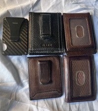 Lot Of 5 Men Wallet And Money Clip