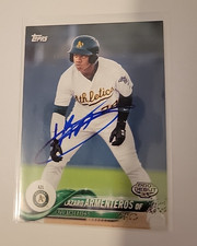 Lazaro Armenteros Signed 2018 Pro Debut Baseball Card Oakland Athletics #154
