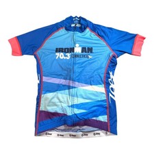 Ironman 70.3 Connecticut Zoot Cycling Jersey S Blue Triathalon Short Sleeve