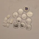 17pc/.6147 oz Silver Bullion Lot: Valcambi 1g Bars, 1/10 Buffalo, Pokémon Round