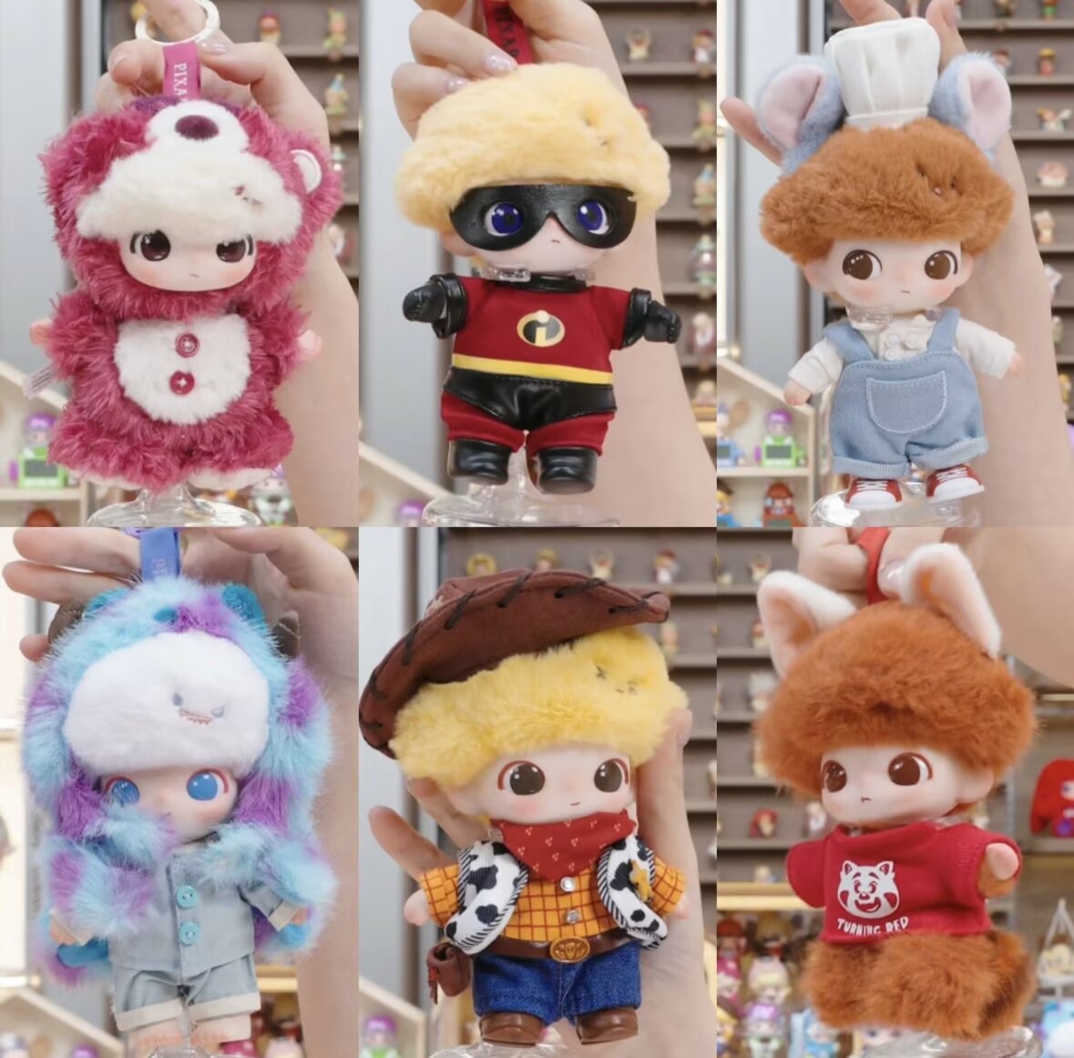 Authentic DIMOO WORLD x PIXAR Series Blind Box Figures Toy Plush