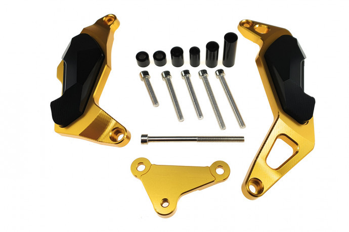 Protection de carter or pour Kawasaki Ninja 400 2018-2024 en aluminium
